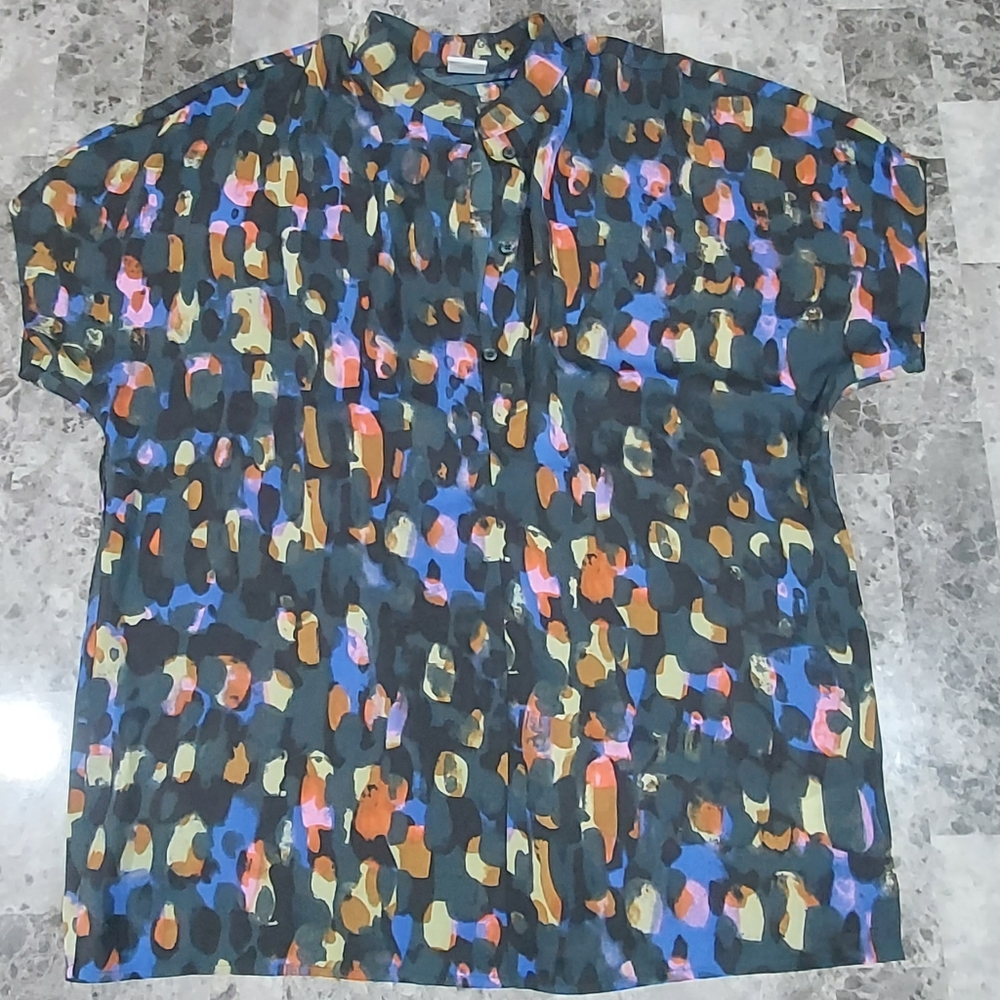 Sheer Pattern Blouse - image 1